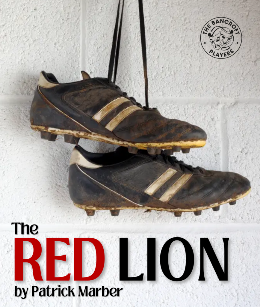The Red Lion poster - featuring a pair of dirty football boots hanging on a hook